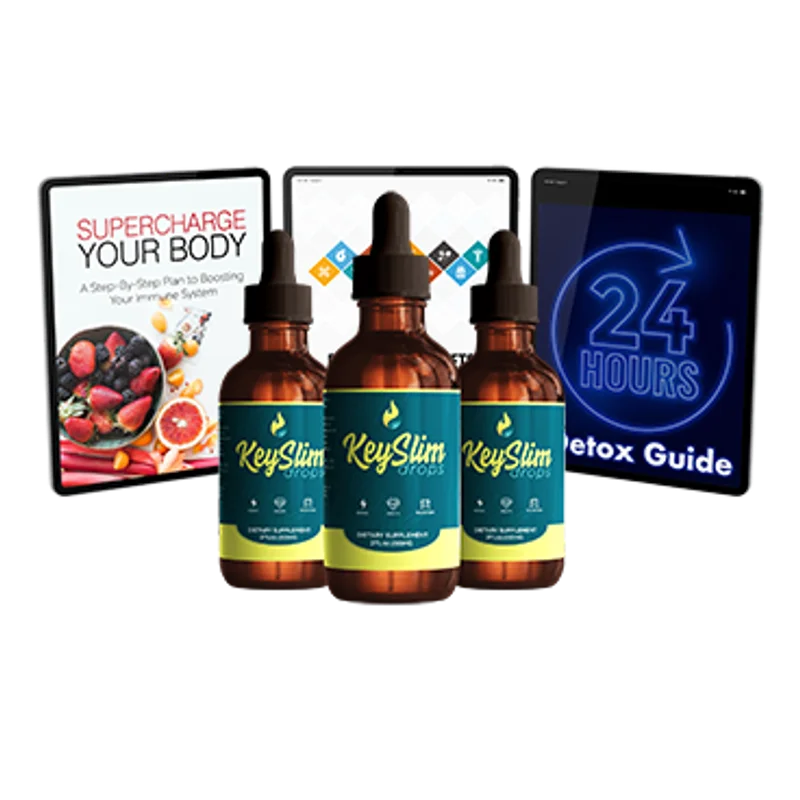 KeySlim Drops Natural Weight Management Formula — 3 Bottle / 90 Day Pack